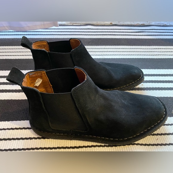 Pretty Green Men’s Black Suede Chelsea Boots UK 6/ US 8.5 - Picture 2 of 7